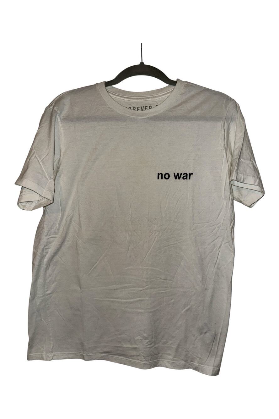 Forever 21 "No War" White Graphic Tee
